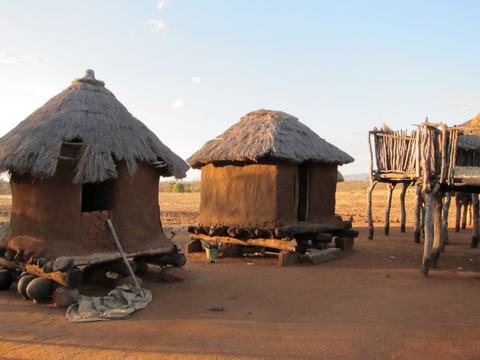 limpopo river african huts