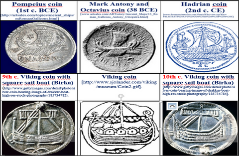 coins roman and viking