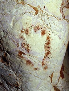 paleolithic hand incomplete bent fingers? grotte cosquer france