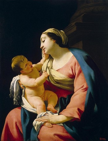 Madonna & child Simon Vouet ca 1639, France