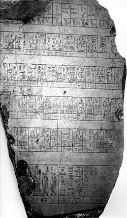 Palermo Stone from Royal Annals of the Old Kingdom of Egypt