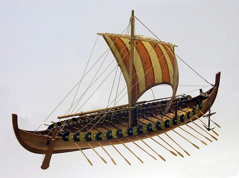 Viking ship Gokstad model