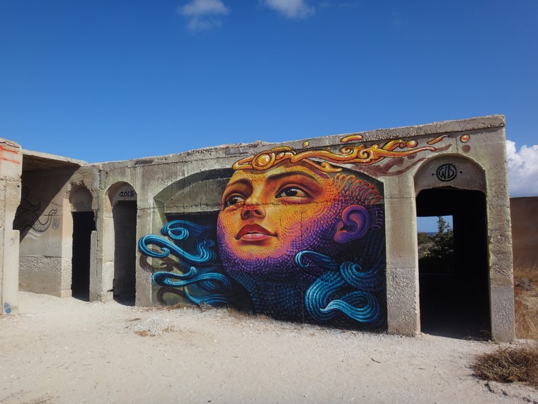 WD mural Alyko Naxos Greece 2018